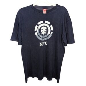 Y2K Element Skateboarding Company NYC Mens Skater Grunge Goth Tshirt Size Large